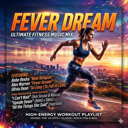 Ignite your next training session with "Fever Dream," the ultimate fitness music mix designed to keep your heart rate up and your motivation high. This high-energy workout playlist seamlessly blends the hottest current Top 40 hits with iconic classic rock tracks from the 70s and 80s, providing the perfect sonic backdrop for gym sessions, cardio routines, and home workouts. Featured Track Highlights: Experience the latest hits with “New Religion” by Bebe Rexha, the hauntingly upbeat “Fever Dream” by Alex Warren, and the soulful energy of “So Easy (To Fall In Love)” by Olivia Dean. For those who love a nostalgic twist, we’ve included high-octane new covers of beloved favorites, including: “I Can’t Wait” – Bob Sinclar & Kiesza “Upside Down” – NIIKO x SWAE “All the Things She Said” – Harrison (the standout dance track from Heated Rivalry) The Grand Finale: We wrap up the energy with an exclusive, pulse-pounding mashup featuring “Golden” by HUNTR-X vs. the legendary “I Gotta Feeling” by the Black Eyed Peas. Whether you are looking for spinning music, running motivation, or a clean fitness mix for a public space, this PG-rated compilation delivers non-stop, family-friendly energy. Stream "Fever Dream" today and find your new workout rhythm!