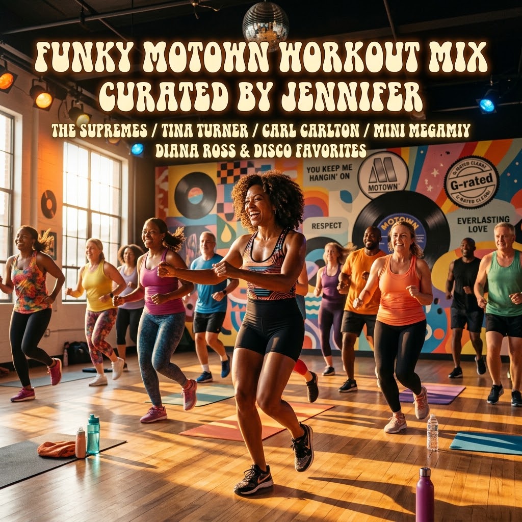 Turn your next workout into a soul party! 🪩✨ Our brand-new Funky Motown by Jennifer mix is officially live! We went back to the studio to craft the ultimate throwback workout soundtrack, inspired by class requests from Jennifer’s fitness community. Get ready to sweat to the timeless sounds of: 🔥 The Supremes 🔥 Tina Turner 🔥 Aretha Franklin (R.E.S.P.E.C.T.!) 🔥 Diana Ross 🔥 Kool & the Gang This G-rated, explicit-free blend of iconic Motown and classic disco hits is pure, clean energy for your cardio, spin, or group fitness sessions. ☀️💃 👉 https://InstructorMusic.com/shop/ - Download This Playlist here and 400+ others here https://32CountFitness.com - Stream This Playlist and 800+ others here #MotownWorkout #RetroFitness #WorkoutPlaylist #GymMotivation #MotownHits #DiscoFitness #CleanWorkoutMusic #TheSupremes #TinaTurner #GroupFitness #SpinClass