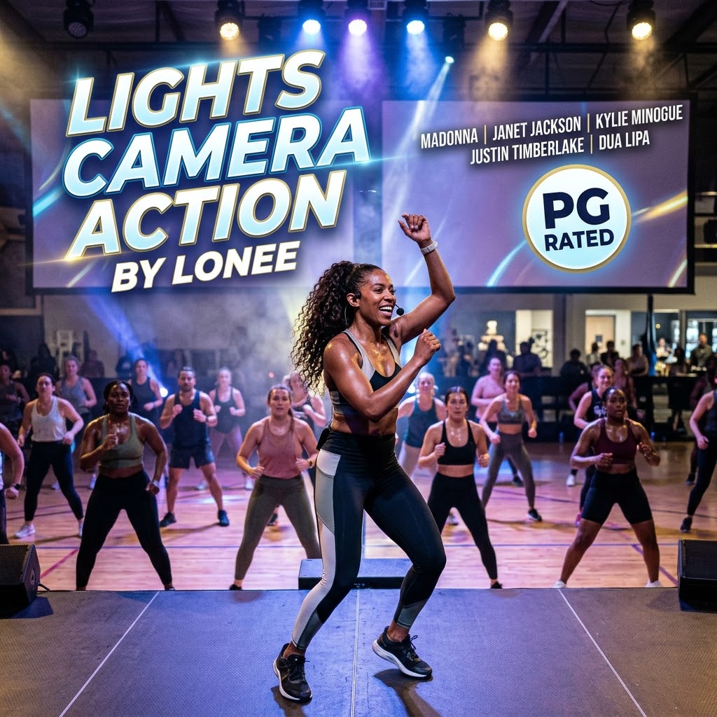 Lights... Camera... ACTION! 🎥✨ Unleash your inner superstar and dominate your next workout with our brand-new Lights Camera Action by Lonee mix! We’ve packed this high-energy soundtrack with legendary Ladies of the 80s and iconic pop anthems guaranteed to keep your adrenaline maxed out from start to finish! ⚡ 💥 Track Highlights: • Madonna – Music • Janet Jackson – All For You • Kylie Minogue – Can’t Get You Out Of My Head • Justin Timberlake – Like I Love You • Dua Lipa – Pretty Please 🔒 100% PG-Rated & Explicit-Free — clean, powerful energy perfect for studio fitness, spin, and personal gym workouts! 👉 Hit the link in bio to stream and unleash the icon! #WorkoutMix #80sDiva #FitnessPlaylist #GymMotivation #CleanWorkoutMusic #GroupFitness