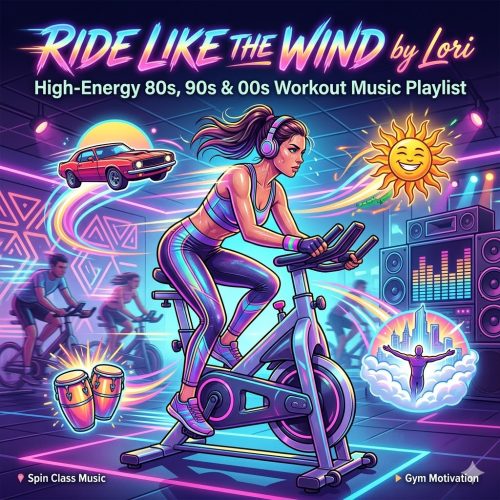 Ride Like the Wind by Lori | High-Energy 80s, 90s & 00s Workout Music Playlist Elevate your next cardio session with "Ride Like the Wind by Lori," the ultimate fitness music mix featuring a curated selection of Top 40 hits from the 80s, 90s, and 2000s. Designed specifically for high-intensity movement, this workout playlist is perfect for indoor cycling, spin classes, and gym motivation. Lori’s hand-picked selection delivers non-stop energy with nostalgic favorites and floor-fillers. Featured highlights include the infectious rhythm of “She Drives Me Crazy” by Fine Young Cannibals, the high-octane “Dr. Beat” by Miami Sound Machine, the sun-drenched vibes of Bob Marley’s “Sun Is Shining,” and the modern synth-pop classic “Walking On a Dream” by Empire of the Sun. Whether you are an instructor looking for the perfect spin class music or an athlete needing a fresh cardio mix, this playlist delivers a seamless flow of retro workout hits and classic pop anthems. Best of all, this mix is PG-rated and clean, making it safe for family-friendly gyms, school fitness programs, and public workout spaces.Ride Like the Wind by Lori | High-Energy 80s, 90s & 00s Workout Music Playlist Elevate your next cardio session with "Ride Like the Wind by Lori," the ultimate fitness music mix featuring a curated selection of Top 40 hits from the 80s, 90s, and 2000s. Designed specifically for high-intensity movement, this workout playlist is perfect for indoor cycling, spin classes, and gym motivation. Lori’s hand-picked selection delivers non-stop energy with nostalgic favorites and floor-fillers. Featured highlights include the infectious rhythm of “She Drives Me Crazy” by Fine Young Cannibals, the high-octane “Dr. Beat” by Miami Sound Machine, the sun-drenched vibes of Bob Marley’s “Sun Is Shining,” and the modern synth-pop classic “Walking On a Dream” by Empire of the Sun. Whether you are an instructor looking for the perfect spin class music or an athlete needing a fresh cardio mix, this playlist delivers a seamless flow of retro workout hits and classic pop anthems. Best of all, this mix is PG-rated and clean, making it safe for family-friendly gyms, school fitness programs, and public workout spaces.