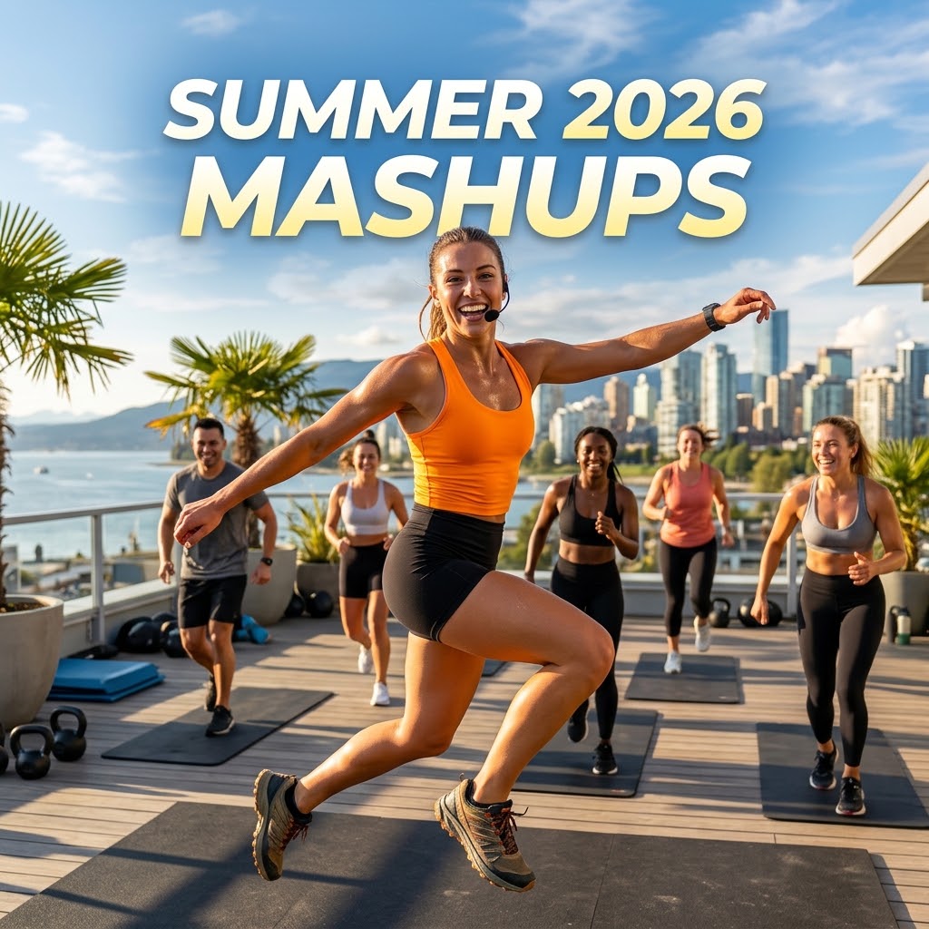 Turn up the heat! ☀️🔥 Summer might be winding down, but the workout mix is just getting started. We’ve stacked the latest, high-energy Summer 2026 Mashups to keep your workouts locked in and burning strong: ⚡ Espresso vs. 9 To 5 (Sabrina Carpenter vs. Dolly Parton) ⚡ Choosin’ Texas vs. Cold Heart (Ella Langley vs. Dua Lipa & Elton John) ⚡ Toxic Animal (Britney Spears vs. KATSEYE) ⚡ Pink Pony Club vs. We Found Love (Chappell Roan vs. Rihanna) ✨ Cool Down Special: We close out the set with a bittersweet tribute to Dolly Parton, blending Jolene vs. Passionfruit (Dolly vs. Drake). 🎧 100% PG-Rated & Explicit-Free — clean and ready for studio group fitness, gym sessions, and outdoor runs!