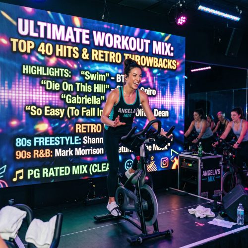 🎧 The Ultimate High-Energy Workout Mix: Top 40 Hits & Retro Throwbacks Ready to crush your next fitness session? Angela’s latest custom fitness playlist is officially live! This high-octane workout music mix seamlessly blends today’s hottest Top 40 radio hits with the ultimate 80s and 90s throwbacks to keep your heart rate up and your motivation soaring. 🌟 Playlist Highlights & Tracklist Whether you're teaching a spin class, hitting the gym, or smashing a home workout, this mix delivers non-stop energy. Modern Chart-Toppers: Sweat it out to massive tracks like “Swim” by BTS, “Die On This Hill” by Sienna Spiro, “Gabriella” by KATSEYE, and the infectious grooves of “So Easy (To Fall In Love)” by Olivia Dean. Retro Vibes: Bring the nostalgia with an unbeatable 80s Freestyle flavor featuring Shannon’s legendary dance anthem “Give Me Tonight,” plus the ultimate 90s R&B throwback, “Return Of the Mack” by Mark Morrison. 🚫 Clean & Family-Friendly: This entire fitness mix is PG-rated, making it 100% safe for commercial gyms, group fitness classes, and family workout sessions.